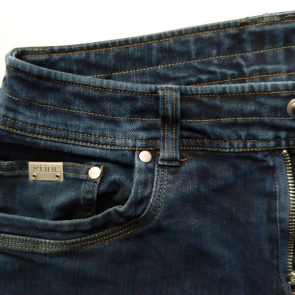 Kuhl Disruptr Jean Men Indigo Blue Stretch Performance Hiking Outdoors 31X30(32) - Picture 6 of 16